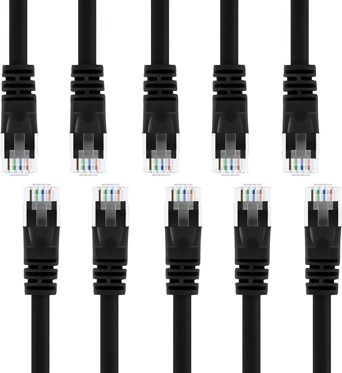 Cat5e Ethernet Patch Cable 10 Feet Black Z807831