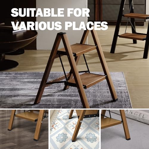 Gold Aluminum 3 Step Folding Stool U5714