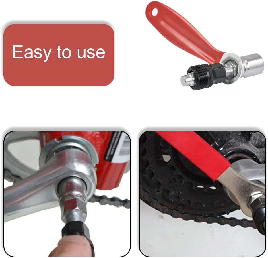2 Pcs Bicycle Repair Tool Kit Crank Removal Tool 16mm Wrench Spanner Set K285983