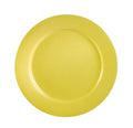 12-Inch Rolled Edge Stoneware Plate, Yellow, Box of 12 C428034