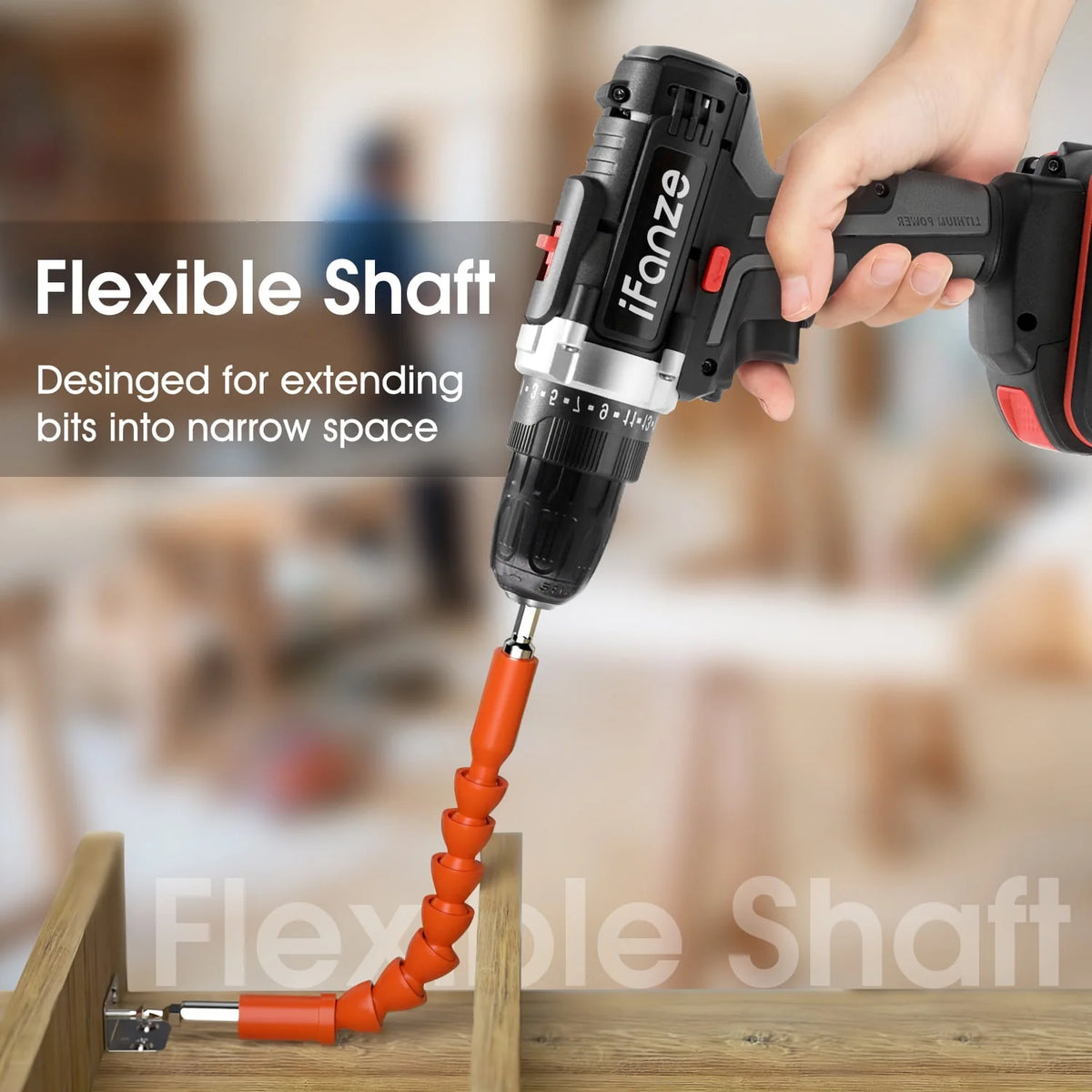 21V Cordless 3/8 inch Power Drill Driver Set with 2 Batteries D5861