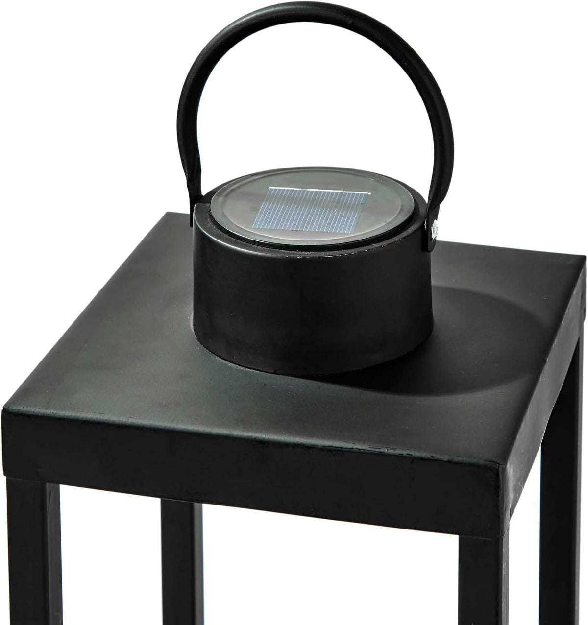 Matte Black Metal Candle Holder Lantern O329