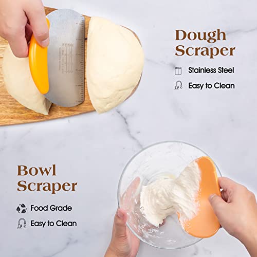 10 inch Oval & 9 inch Round Banneton Bread Proofing Basket with Linen Liner B51849