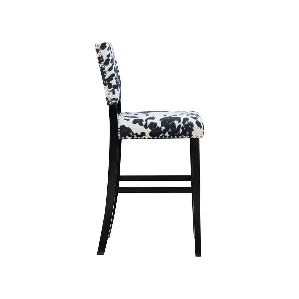 2 Piece Cow Print Wood Bar Stool Set M1959