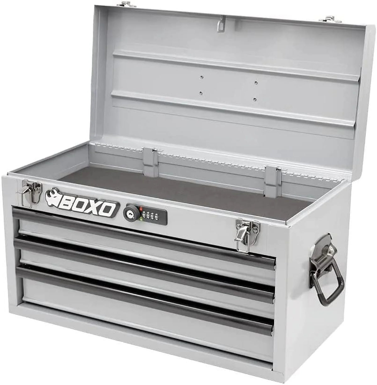 3-Drawer Heavy Duty Steel Toolbox Nardo Gray N172