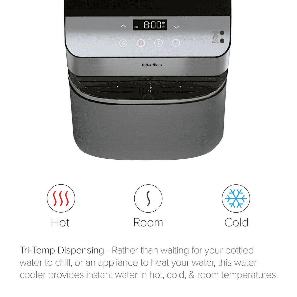Touchless 3-Stage Bottless Water Cooler Stainless Steel W840494