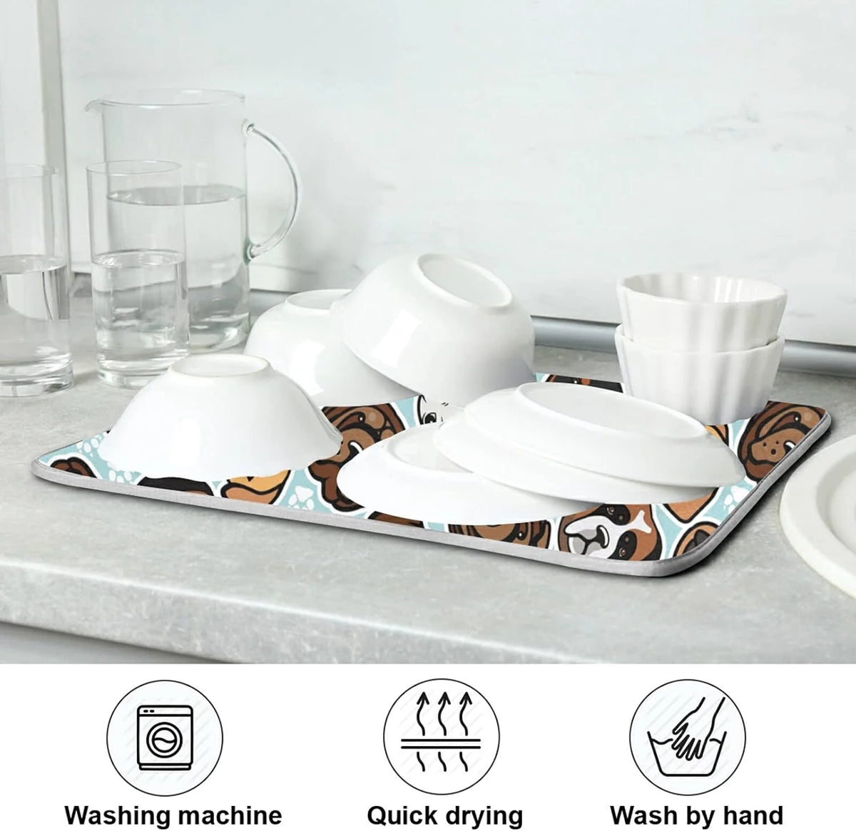 18" × 24" Microfiber Absorbent Drying Mat Y218871