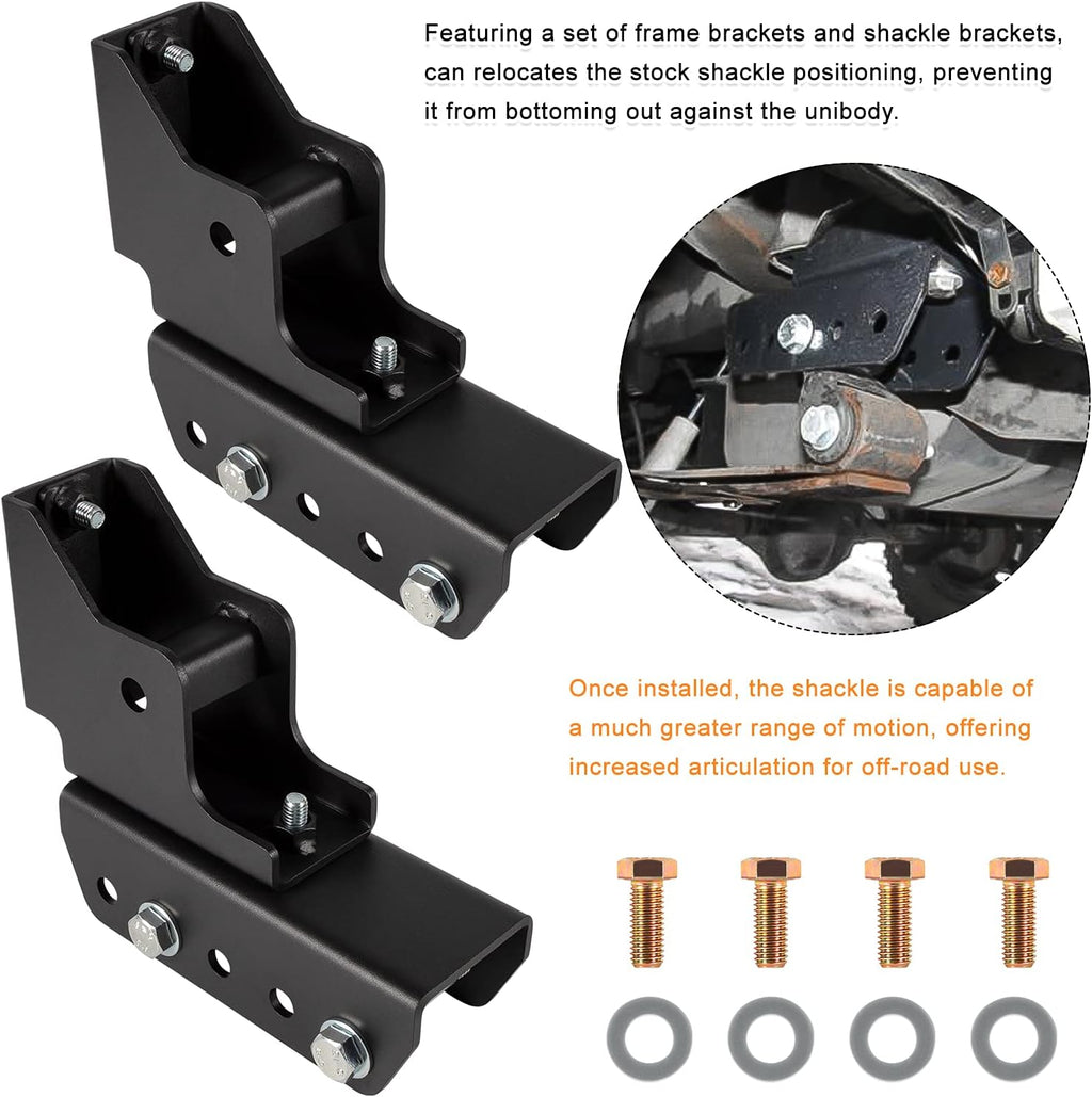1.5 Rear Shackle Relocation Kit for Jeep Cherokee XJ L583