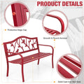 50” Outdoor Metal Patio Garden Bench O994