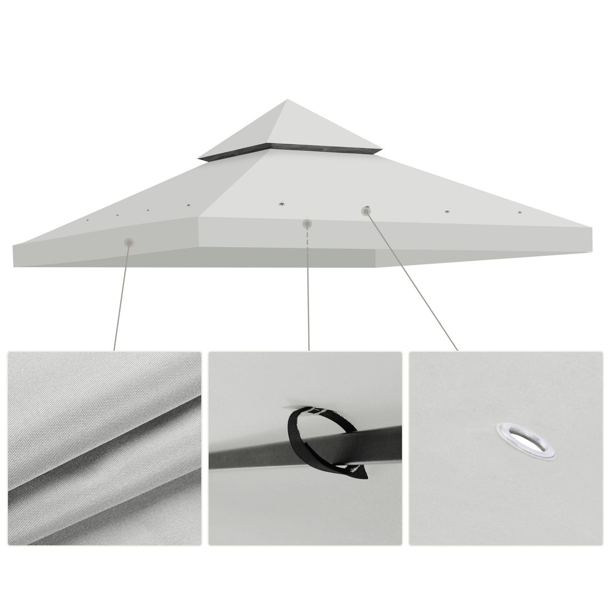 Canopy Replacement for 10x10ft Tent S91040