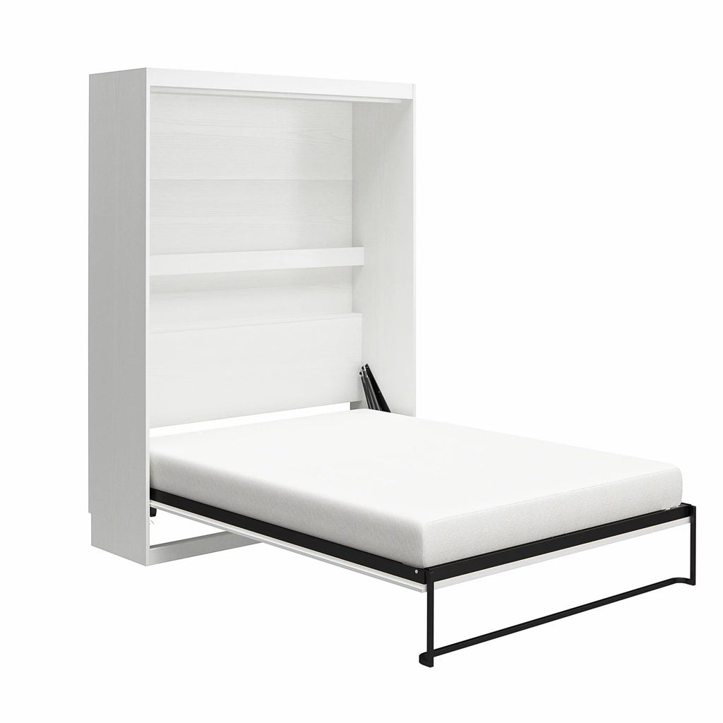 White Full Size Wall Bed I1039
