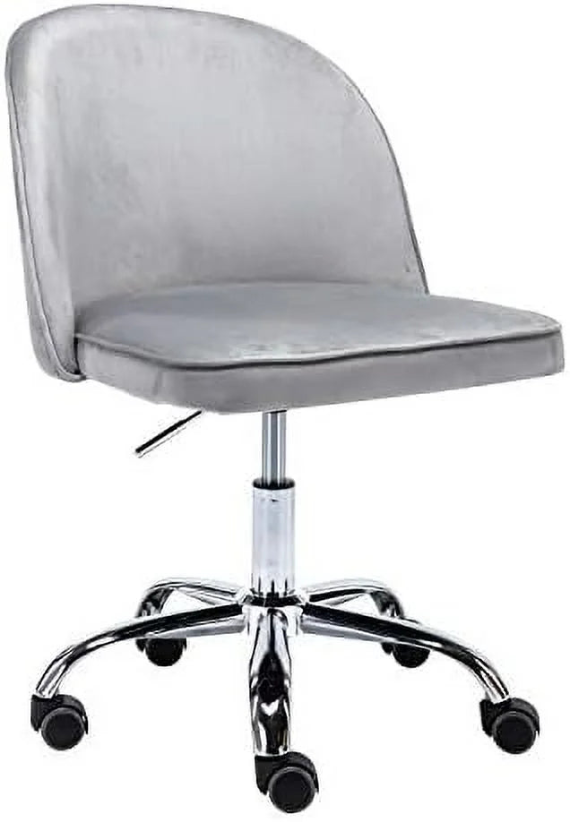Velvet Office Desk Chair with Wheels H76400