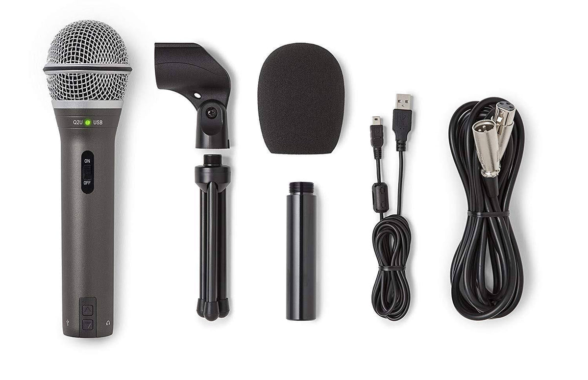 Samson Q2U Handheld Dynamic USB Microphone Kit U24742