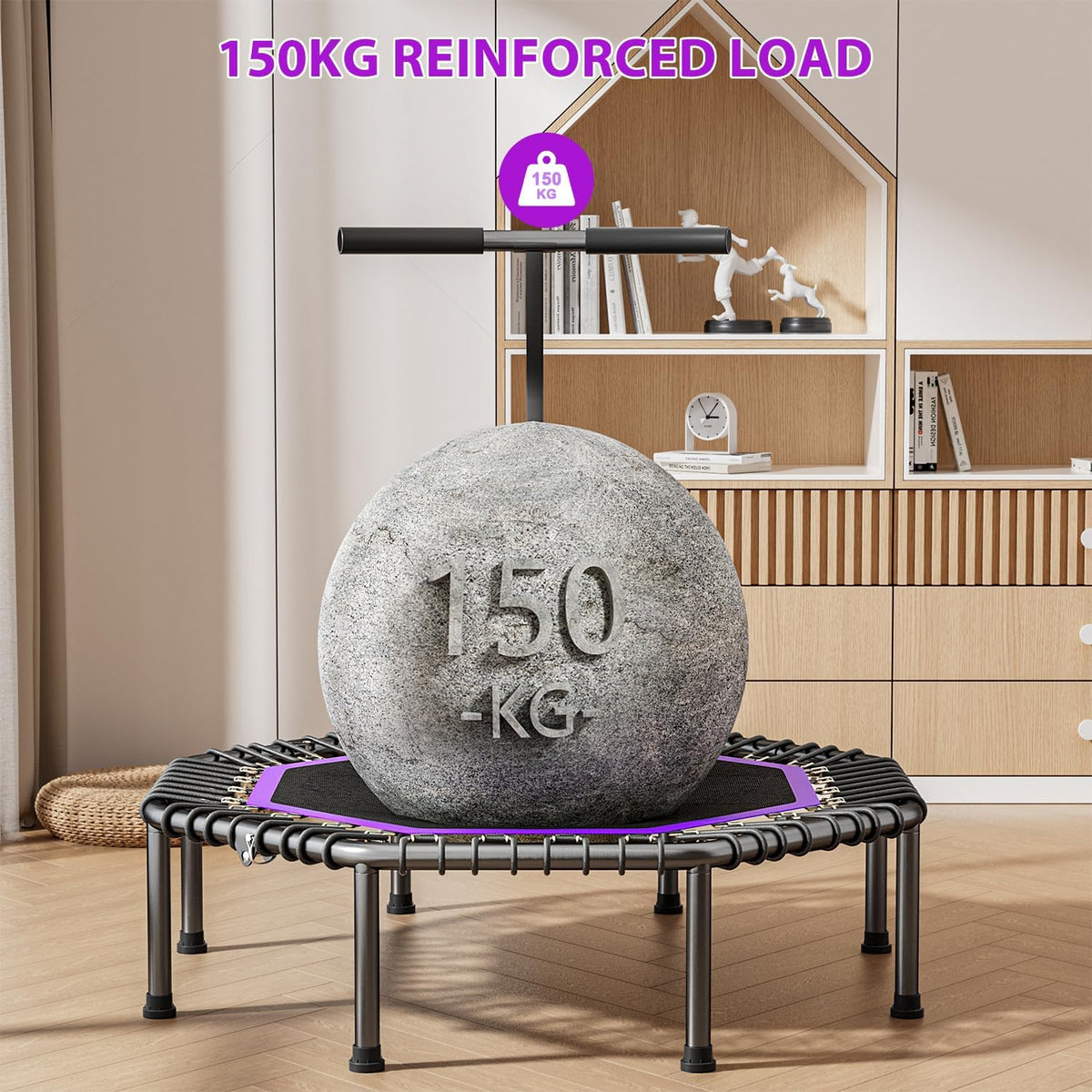 50'' Trampoline Rebounder Load 330lbs V836