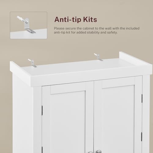 White 6 Door 1 Drawer Pantry Cabinet S7332