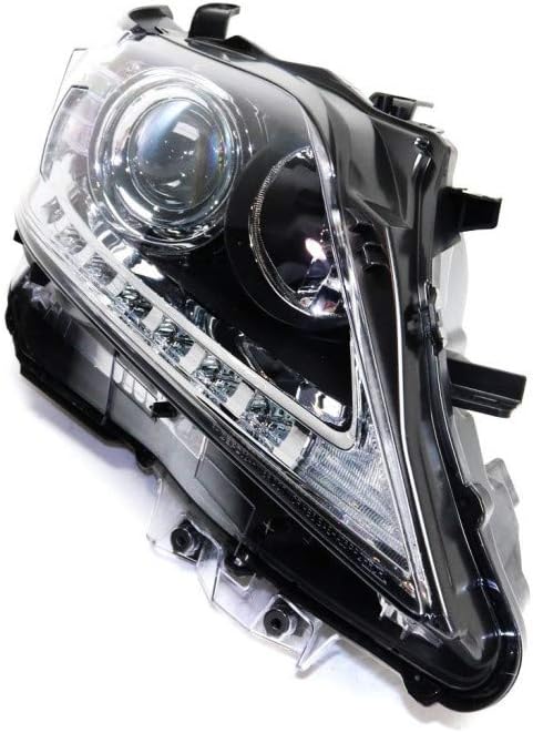 Black Headlight Assembly Pair Driver and Passenger Side W9723