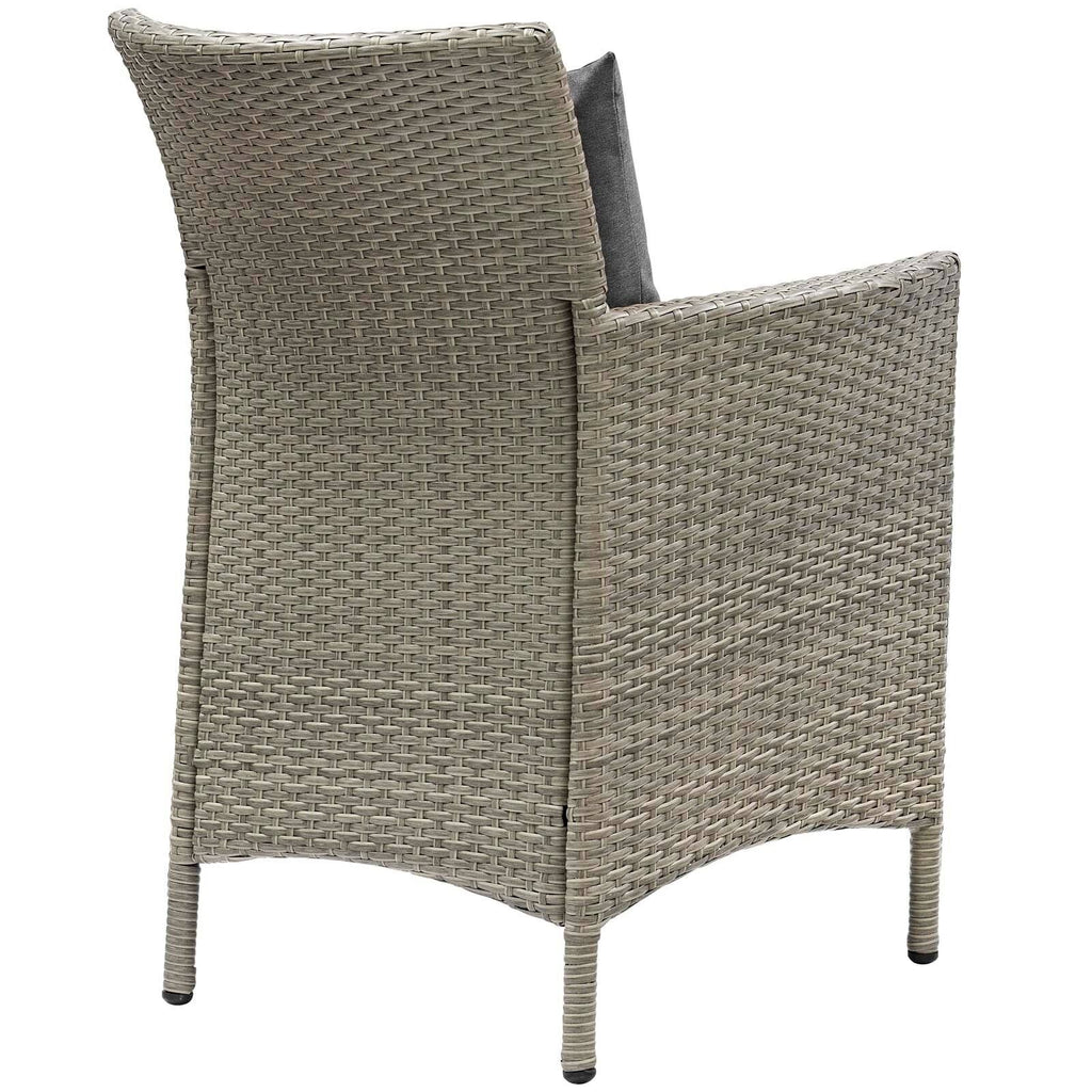 Beige Wicker Rattan Dining Armchair P639289