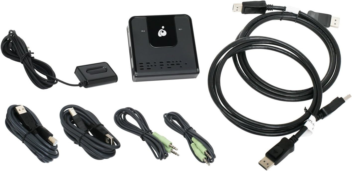 2-Port 4K DisplayPort KVM with Cables X4169