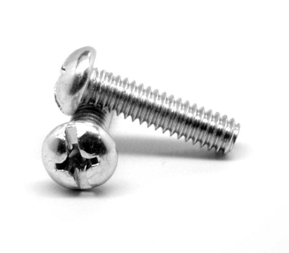 #8-32 x 2 Coarse Thread Machine Screw Zinc Plated D656