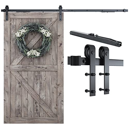 6.6 FT Sliding Barn Door Soft Close Hardware Kit M690071