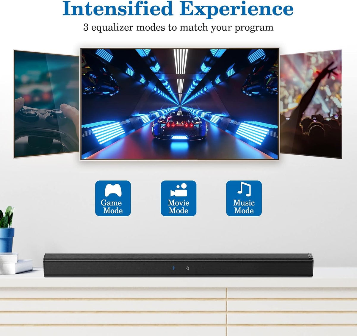 Wired & Wireless Bluetooth Soundbar with Remote Control S278889