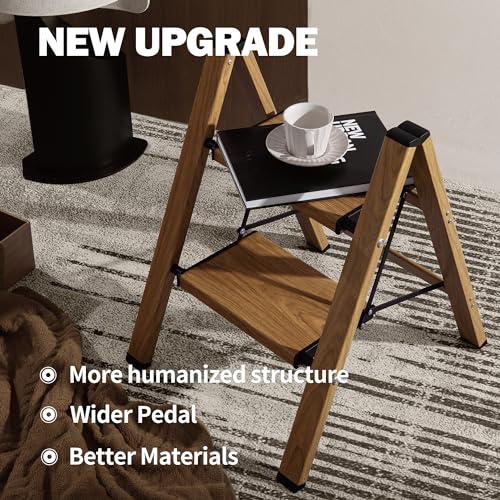 Gold Aluminum 3 Step Folding Stool U5714