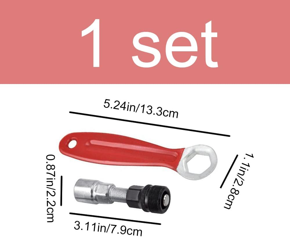 2 Pcs Bicycle Repair Tool Kit Crank Removal Tool 16mm Wrench Spanner Set K285983