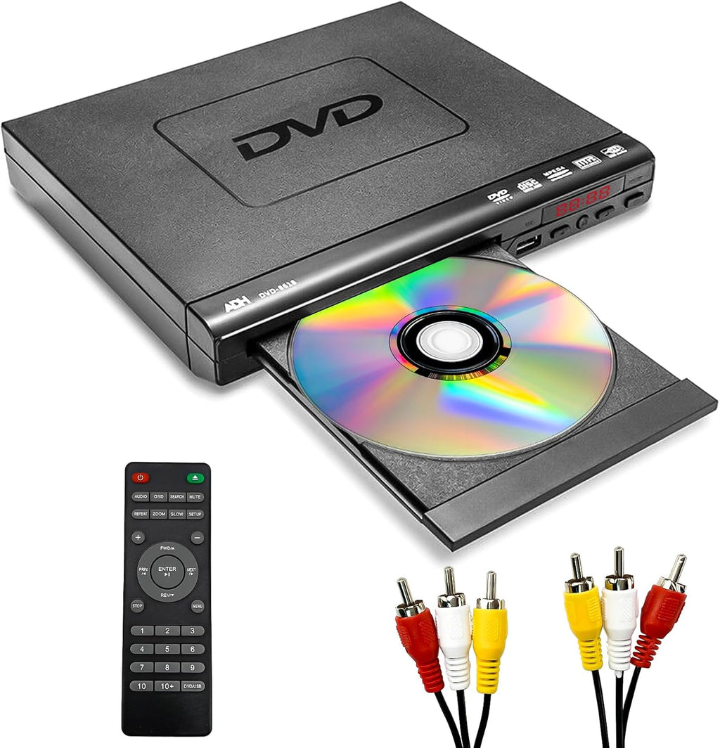 Mini DVD Player with AV Output USB Input Remote Control F37558