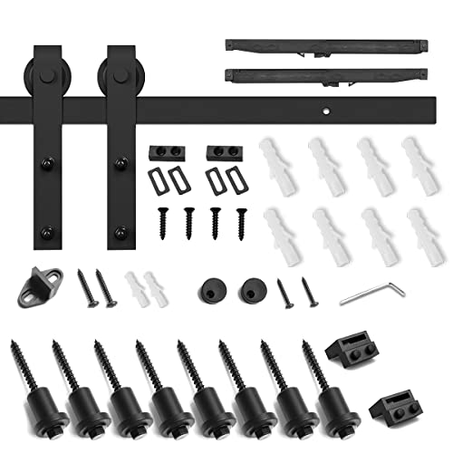6.6 FT Sliding Barn Door Soft Close Hardware Kit M690071
