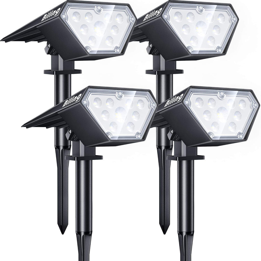 2-in-1 Solar Powered IP67 Waterproof 12 LED Landscape Lights 10 Pack E8489