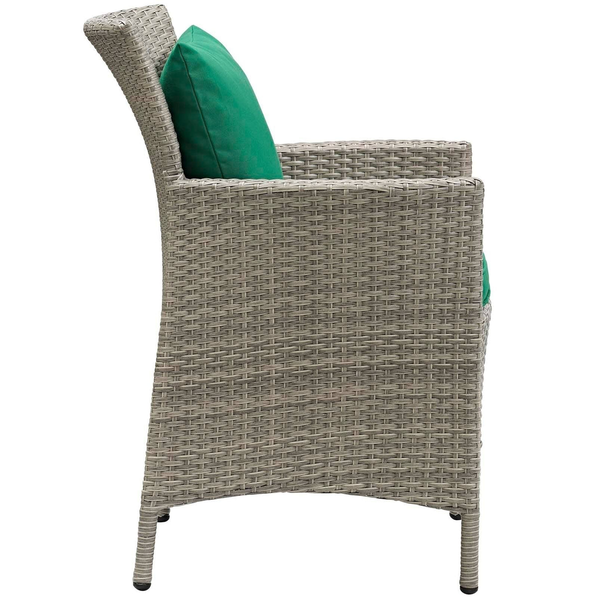 Beige Wicker Rattan Dining Armchair P639289
