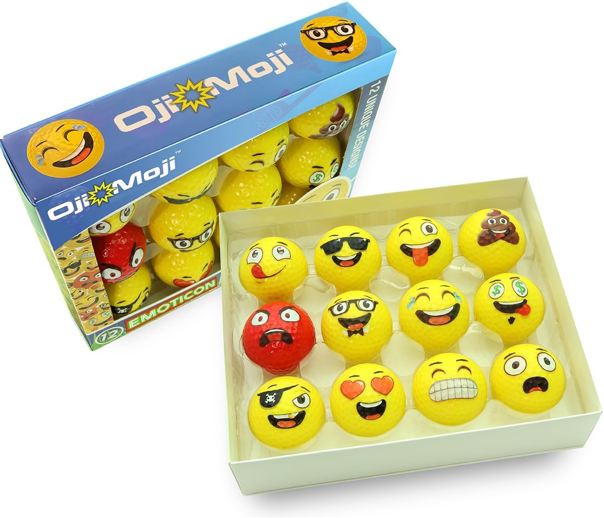 12-Pack Emoji Golf Balls S40844