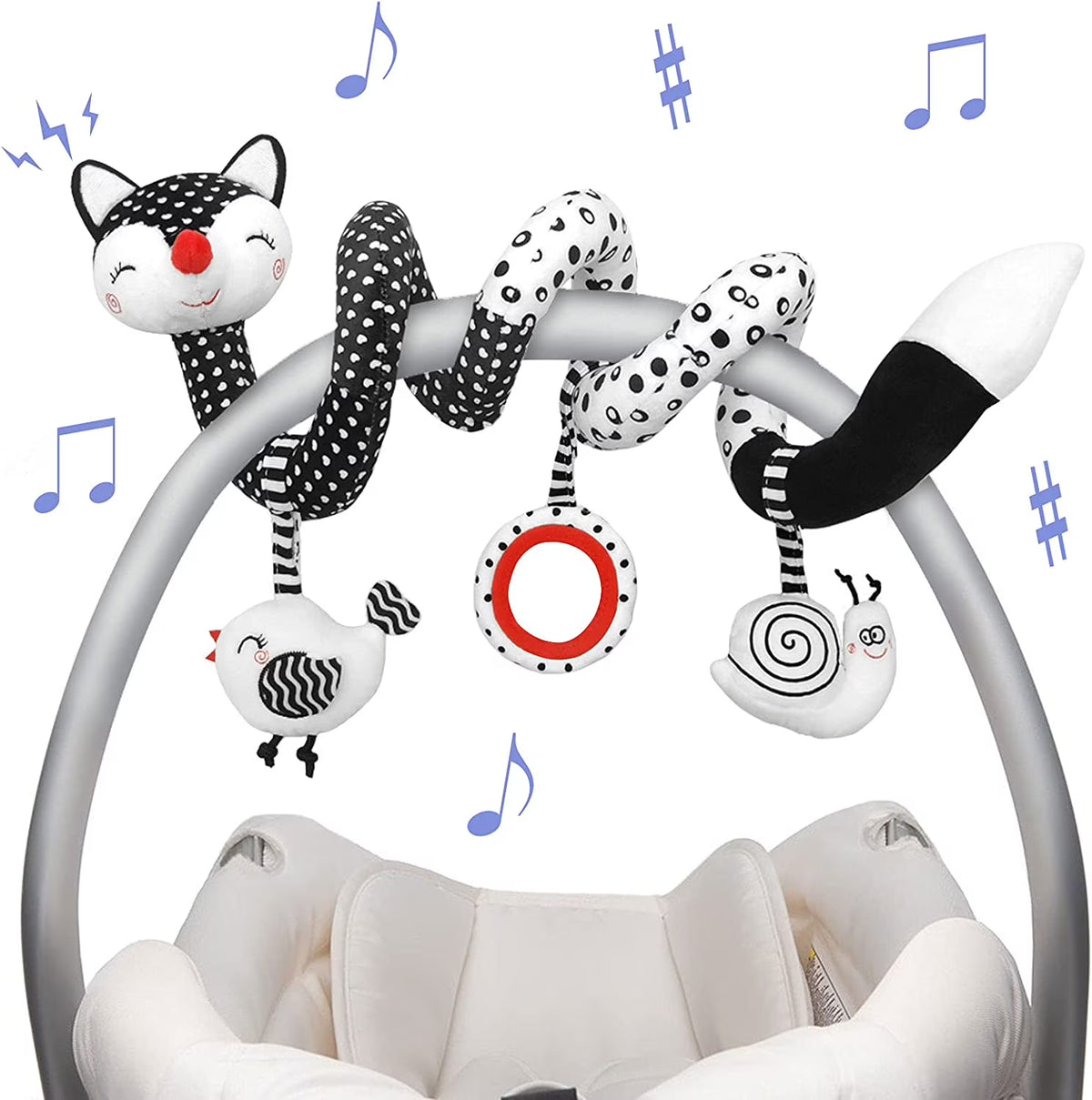 Stretch & Spiral Car Seat Toys B691