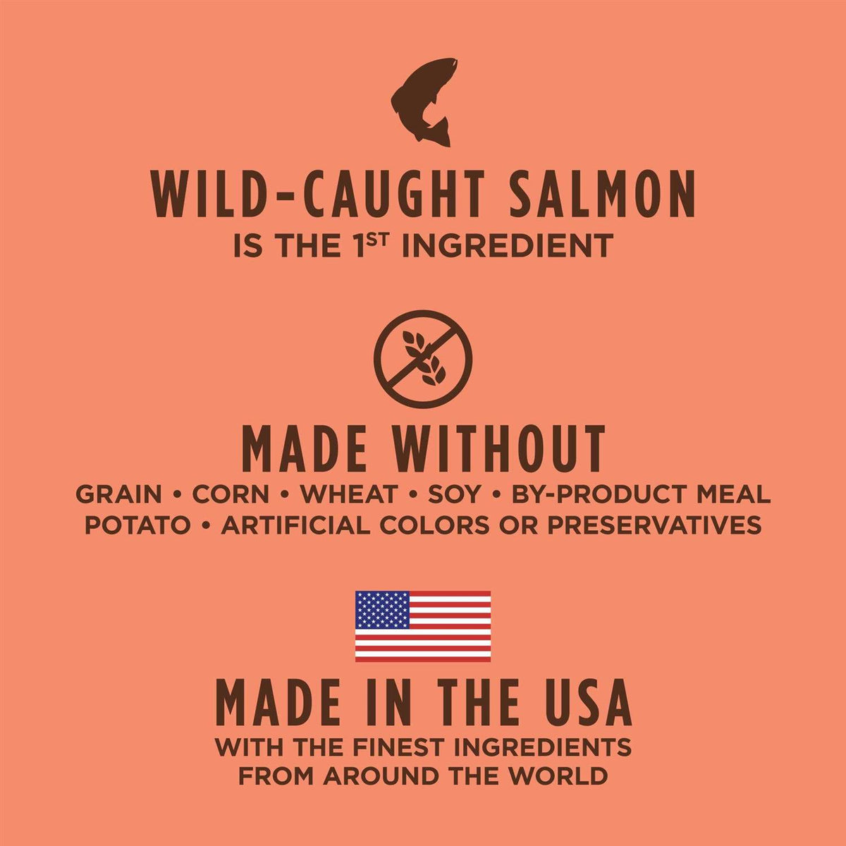 Grain Free Salmon Dry Cat Food F6046
