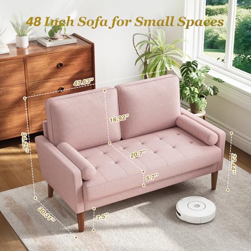 Ashbeige Loveseat Sofa with Solid Wood Legs J670