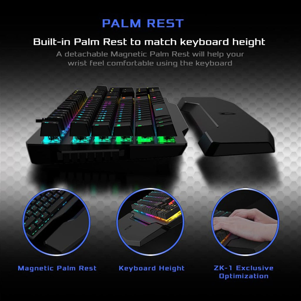 Wired Mechanical Gaming Keyboard with RGB Aluminum Top X9994