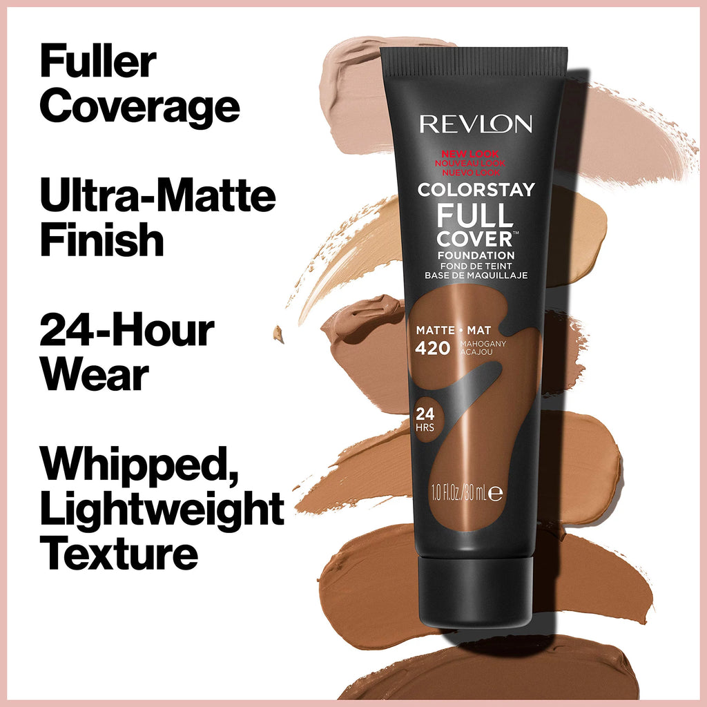 Full Cover Matte Foundation, 210 Sand Beige 1.0 Fl Oz (Pack of 3) Z344346