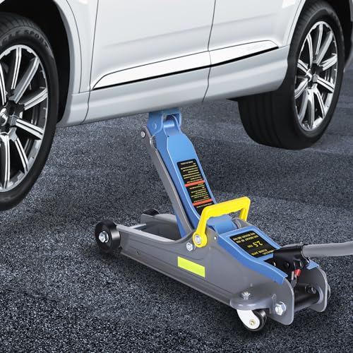 2.5 Ton Hydraulic Floor Jack with Portable Handle and Reflective Tape E87459