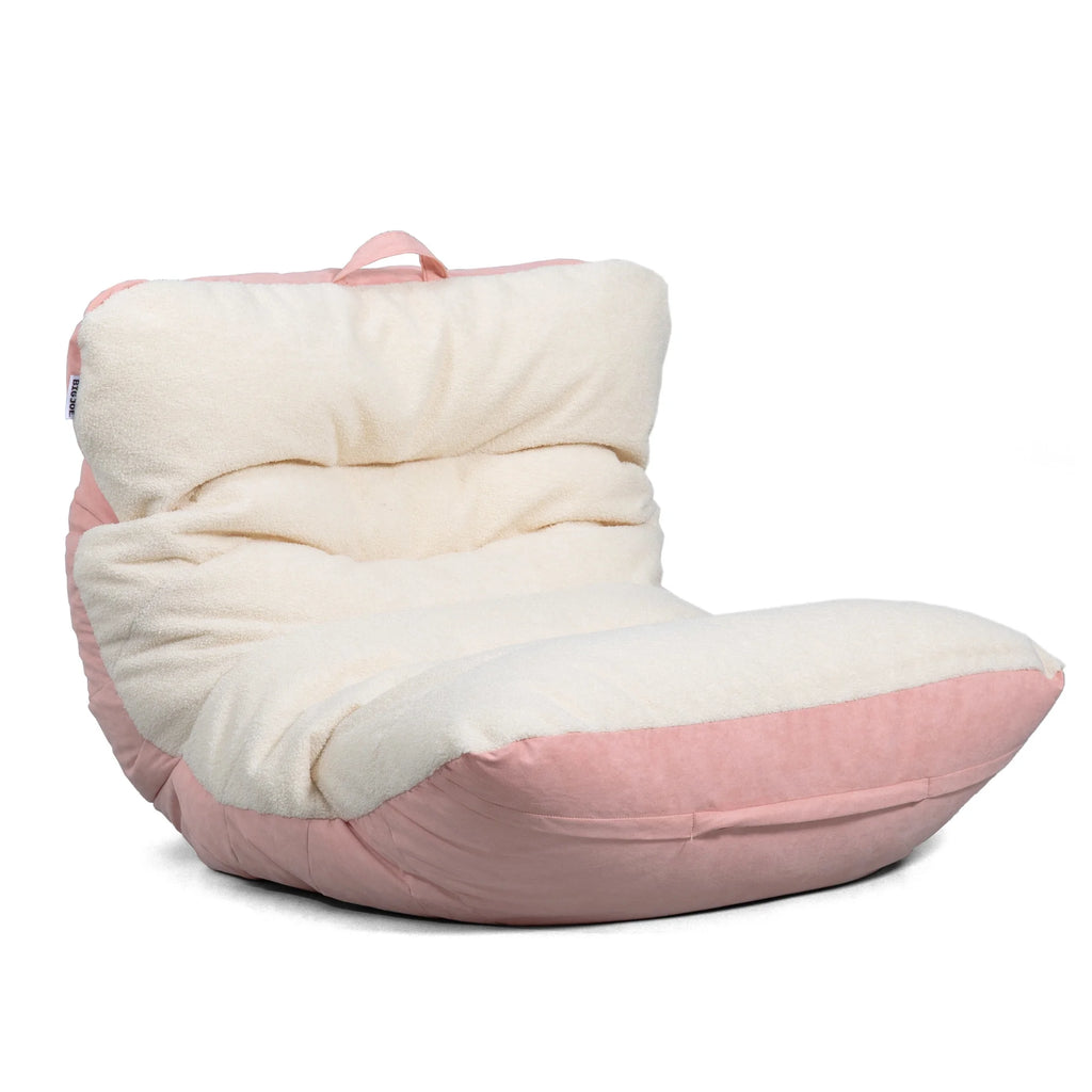 Oat Sherpa Bean Bag Chair X25504