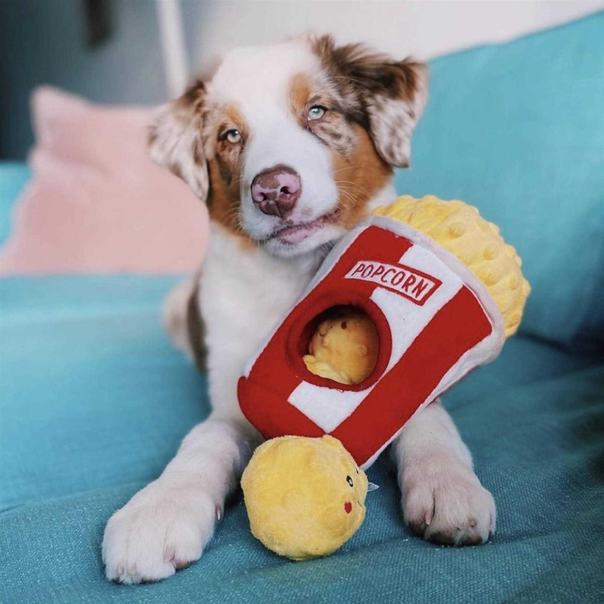 Popcorn Bucket Dog Toy J838