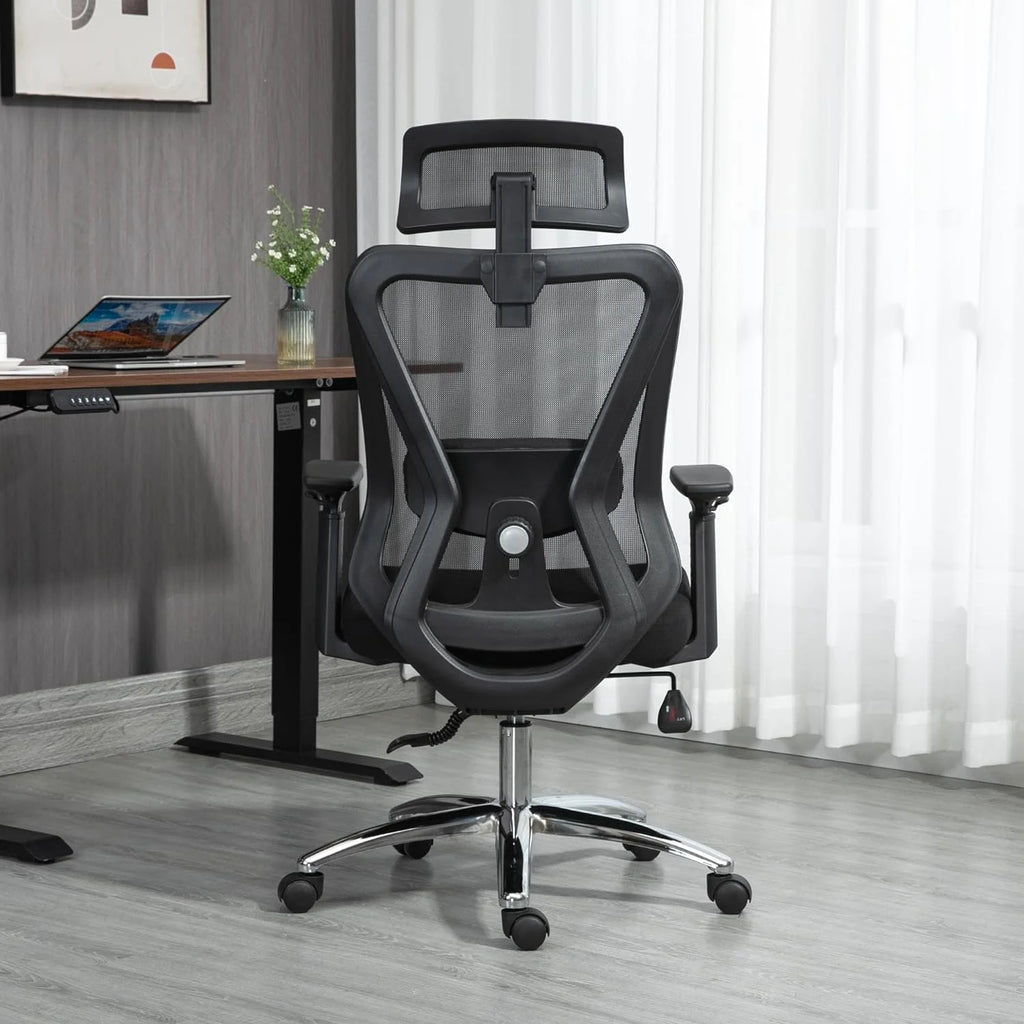 Black Mesh Ergonomic High Back Office Chair with Lumbar Support Y4900
