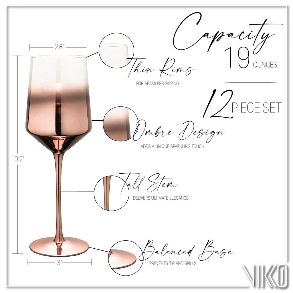 Red Wine Glasses Set of 12 F49166