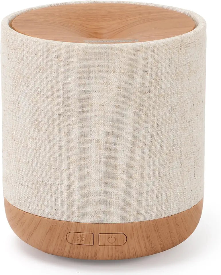 7 fl oz 200ml Ultrasonic Aroma Diffuser with Fabric Cover and Night Lamp O602925