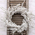 Winter White Sparkle Eucalyptus Wreath Y595