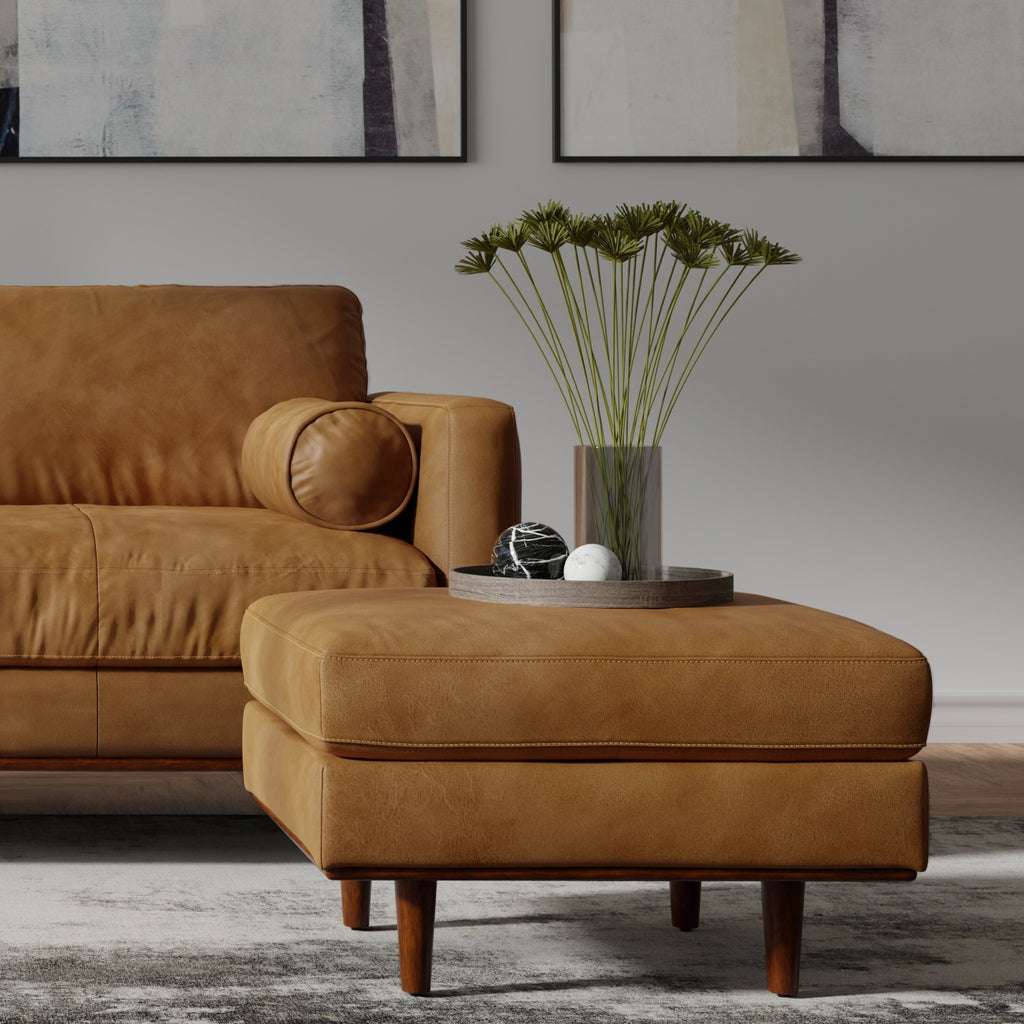 Genuine Leather Ottoman O430