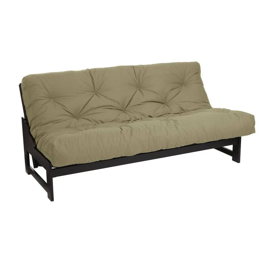Khaki Full-Size Futon Mattress T69162