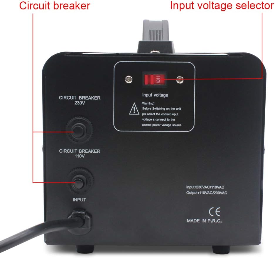 Voltage Transformer Converter 2000 Watt Step Up/Down with 2 US Outlets, 2 Universal Outlets Pack of 2 I7240