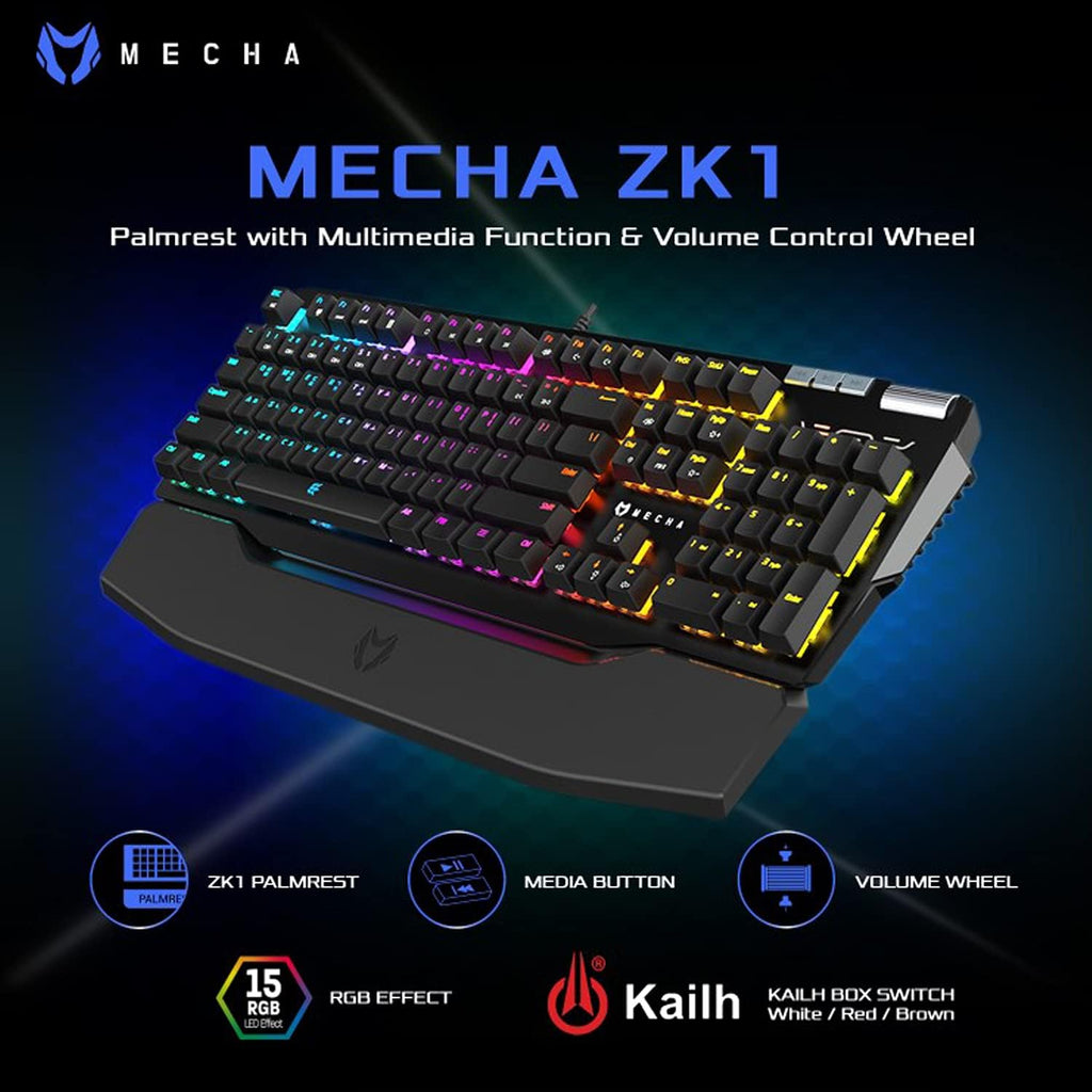 Wired Mechanical Gaming Keyboard with RGB Aluminum Top X9994