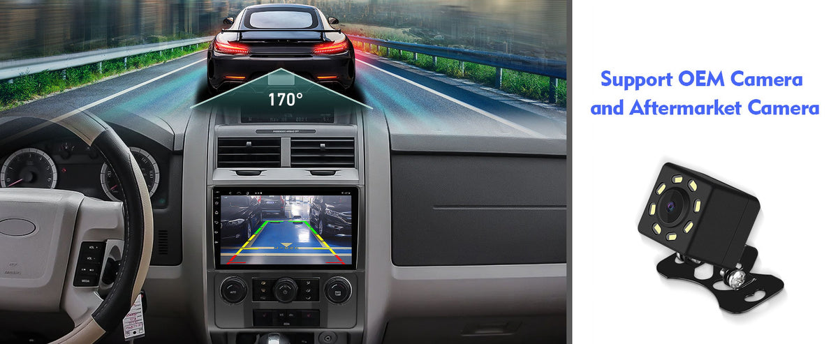 9 Inch Double Din Car Stereo with Wireless Carplay C28404