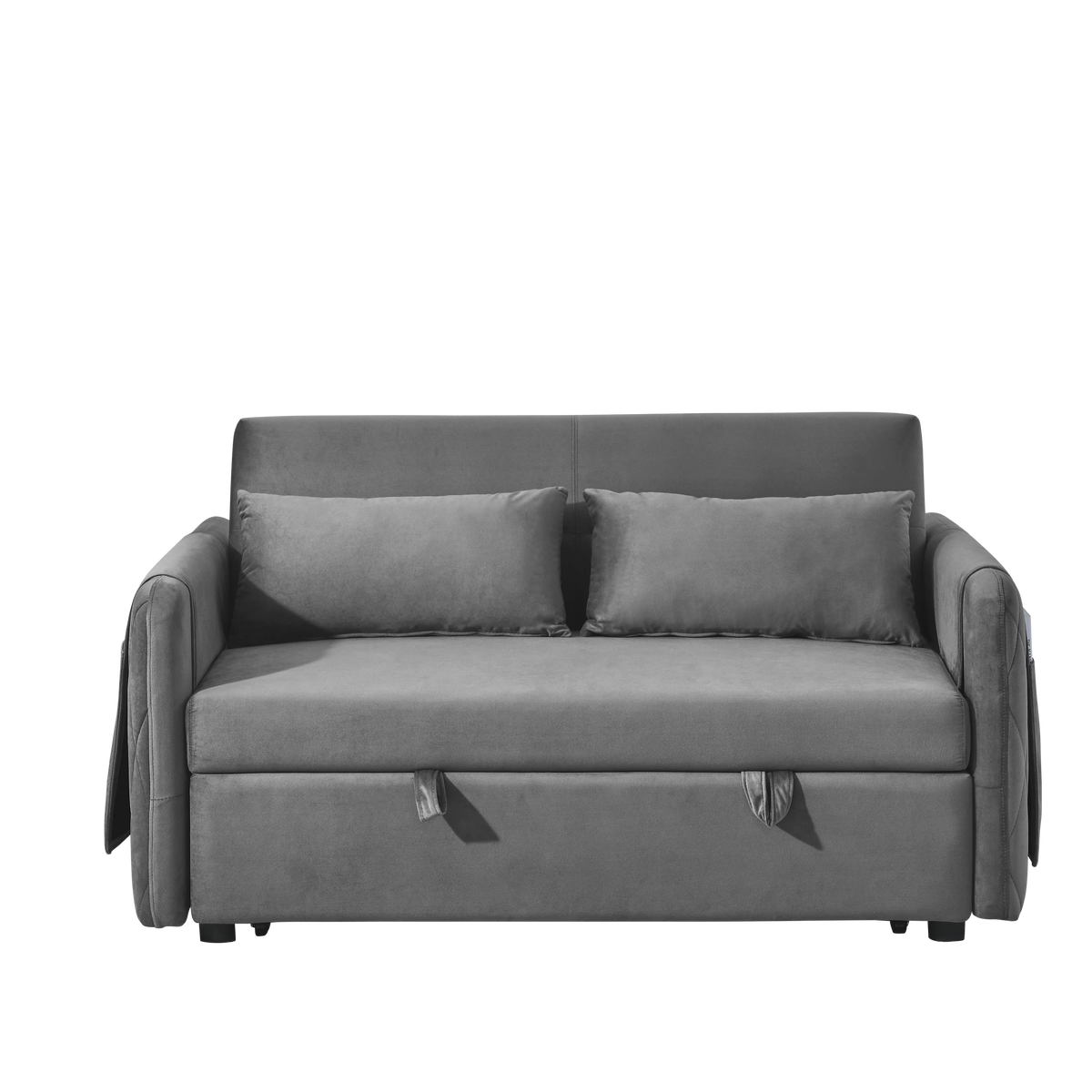 Velvet Convertible Sleeper Sofa Bed V2392